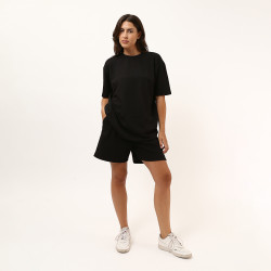 Oversize Knitwear Cotton Blend T-shirt