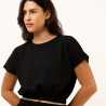 Black Melanie Knitwear Top