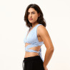 Cynthia Sexy Plain Tie Back Wide Strap Women's Top