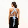 Cynthia Sexy Plain Tie Back Wide Strap Women's Top
