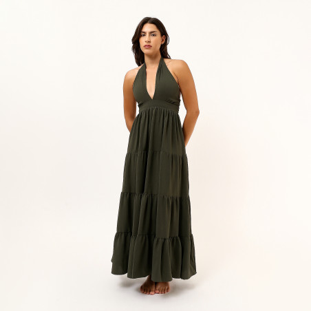 Olive Green Amalfi Dress