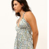 Stefani Women Satin Backless Summer Dress - Green