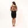 Laura Black Knitted Summer Dress