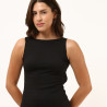 Laura Black Knitted Summer Dress
