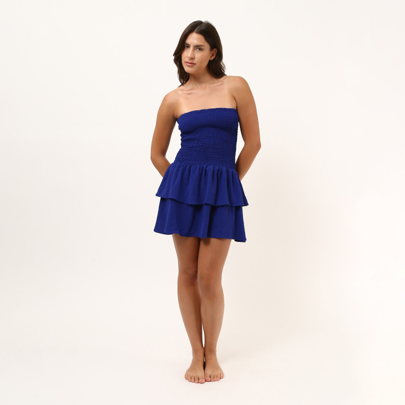 Royal Blue Lily Solid Dress