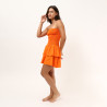 Orange Lily Solid Dress