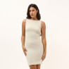 Laura Essential Beige Bodycon Dress