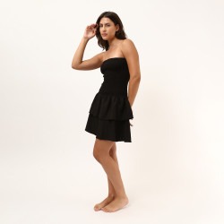 copy of Lily Solid Dress Black