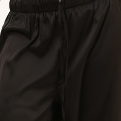 Black Satin Comfy Pant
