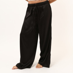 Black Satin Comfy Pant