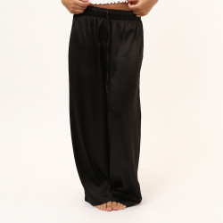 Black Satin Comfy Pant