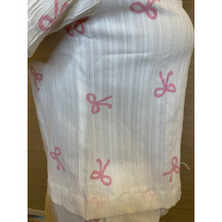 Bow Printed Sweet Sleepwear Pyjama Set