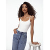 WHITE BASIC Solid Cami Top