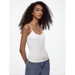 WHITE BASIC Solid Cami Top