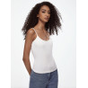 WHITE BASIC Solid Cami Top