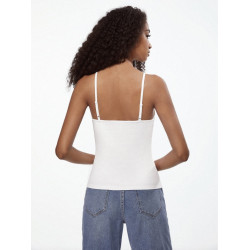 WHITE BASIC Solid Cami Top