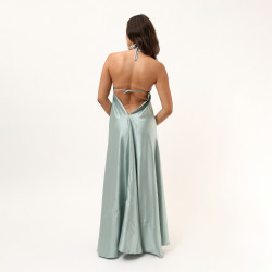 Stefani Colorful Maxi Dress Green