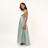 Stefani Colorful Maxi Dress Green