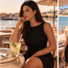 Laura Black Knitted Summer Dress