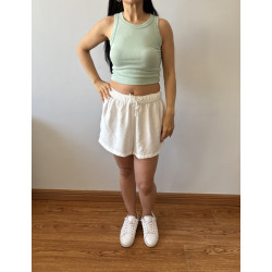 Drawstring Linen Shorts